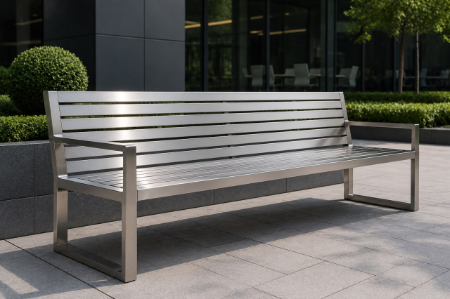 pic for Maintenance Free Benches Supply: Metal Outdoor Benches and Seats for Commercial Park, Garden, or Patio3