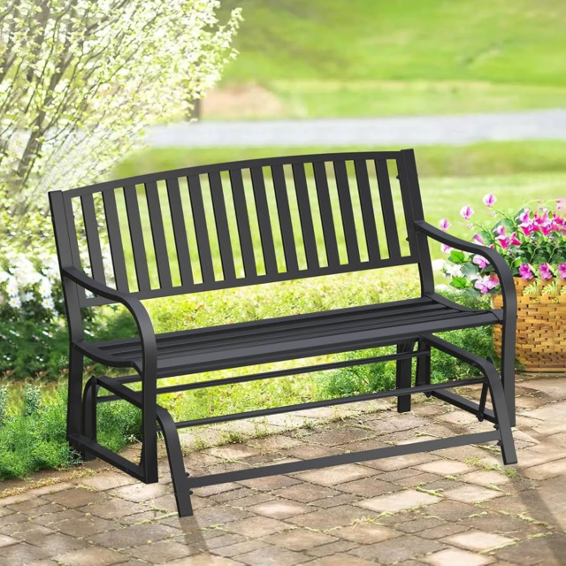 pic for Maintenance Free Benches Supply: Metal Outdoor Benches and Seats for Commercial Park, Garden, or Patio7