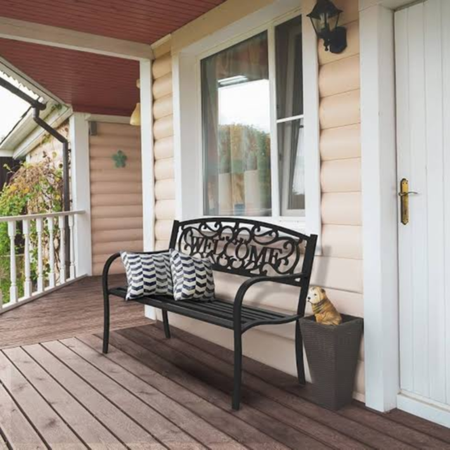 pic for Decorative Metal Benches: Elegant Metal Garden Bench, Patio Seating, and Outdoor Furniture Supply6