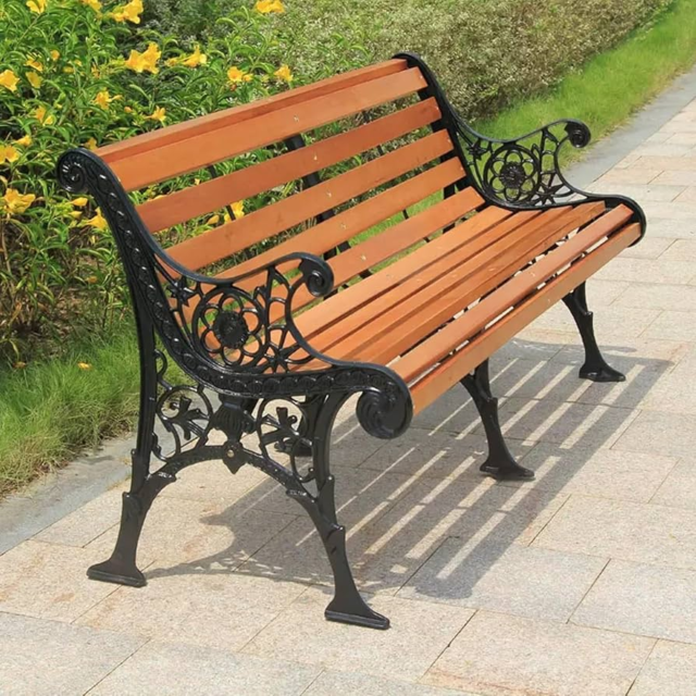 pic for Decorative Metal Benches: Elegant Metal Garden Bench, Patio Seating, and Outdoor Furniture Supply7